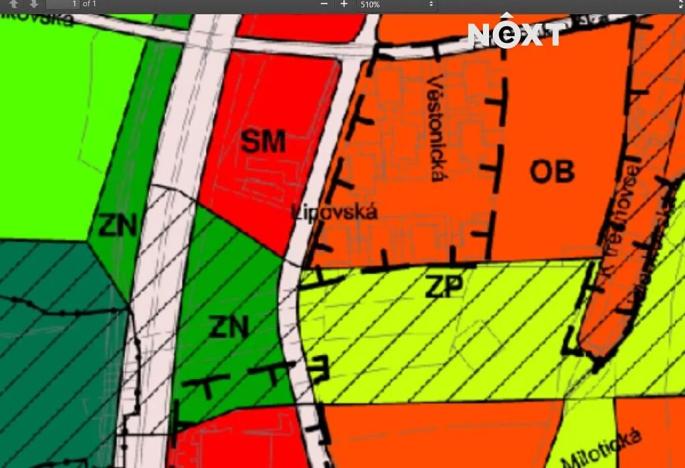 Prodej komerčního pozemku, Praha - Zličín, Lipovská, 9821 m2