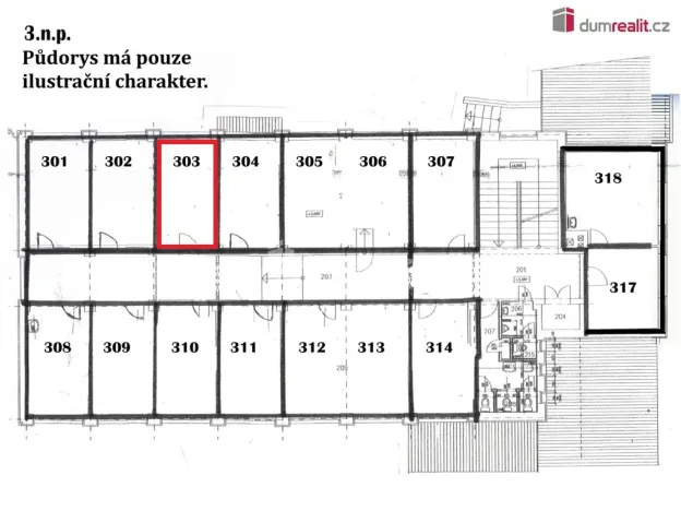 Pronájem kanceláře, České Budějovice, Na Zlaté stoce, 15 m2