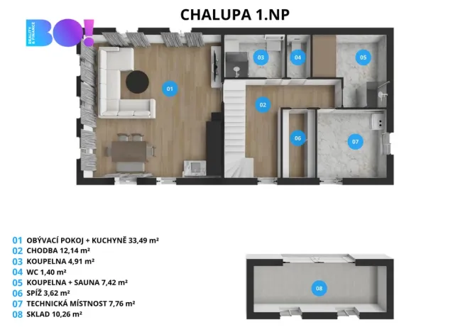 Prodej chalupy, Malá Morava, 181 m2