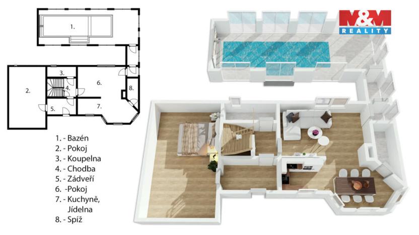 Prodej rodinného domu, Drahelčice, Malá Strana, 180 m2
