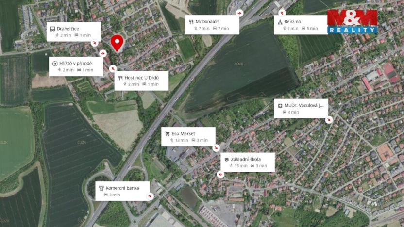 Prodej rodinného domu, Drahelčice, Malá Strana, 180 m2