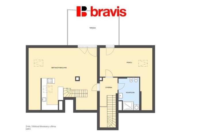 Prodej bytu 2+kk, Moravany, Višňová, 95 m2