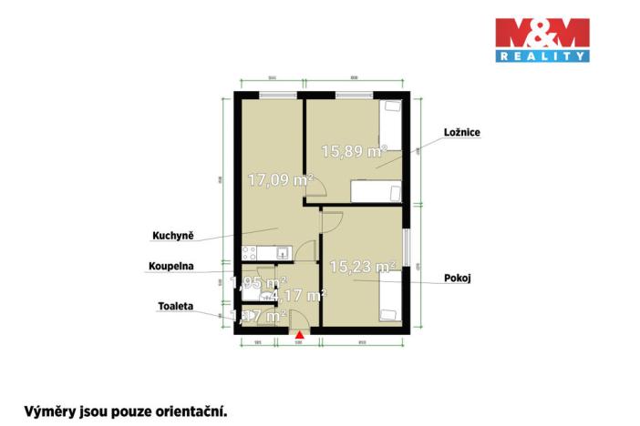 Pronájem bytu 2+1, Plzeň, Nepomucká, 55 m2