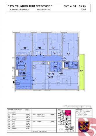 Prodej bytu 5+kk, Praha - Petrovice, Edisonova, 154 m2
