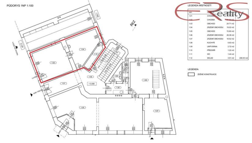 Pronájem obchodního prostoru, Jablonec nad Nisou, Mlýnská, 48 m2