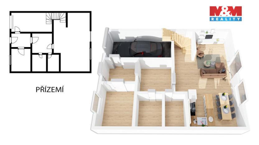 Prodej rodinného domu, Velké Přílepy, Janáčkova, 175 m2