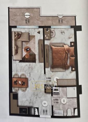 Prodej bytu 1+1, Golem, Albánie, 61 m2