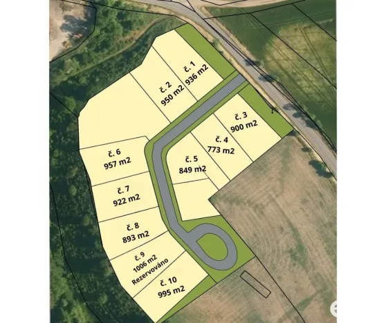 Prodej pozemku pro bydlení, Čistá, 849 m2