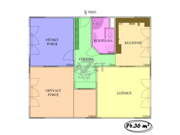 Prodej bytu 3+1, Karviná - Hranice, Divišova, 76 m2