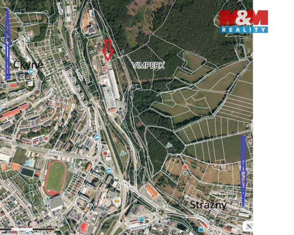 Prodej komerčního pozemku, Vimperk, 1085 m2