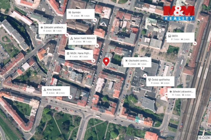 Prodej kanceláře, Děčín - Děčín IV-Podmokly, Palackého, 82 m2