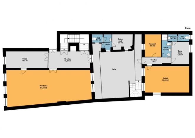 Prodej obchodního prostoru, Volyně, Palackého, 200 m2