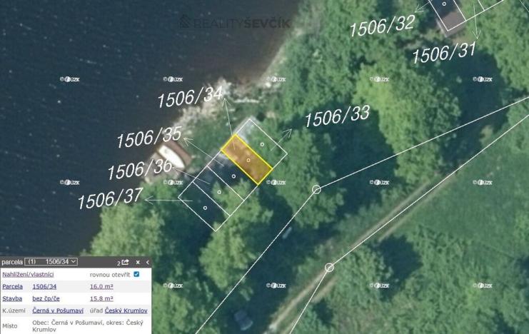 Prodej - jiné, Černá v Pošumaví, 16 m2