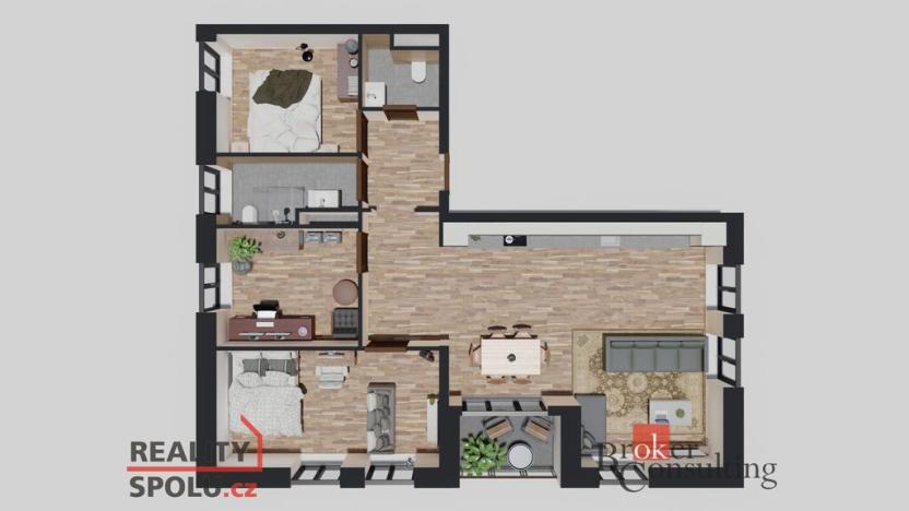 Prodej bytu 4+kk, Ostrava - Michálkovice, Československé armády, 92 m2