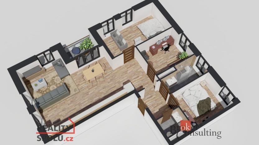 Prodej bytu 4+kk, Ostrava - Michálkovice, Československé armády, 92 m2