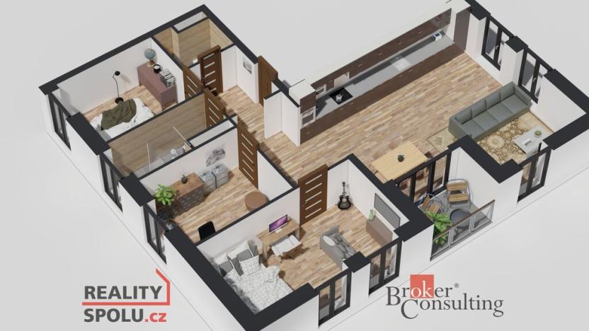 Prodej bytu 4+kk, Ostrava - Michálkovice, Československé armády, 92 m2