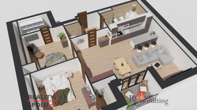 Prodej bytu 3+kk, Ostrava - Michálkovice, Československé armády, 97 m2