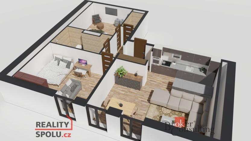 Prodej bytu 3+kk, Ostrava - Michálkovice, Československé armády, 87 m2