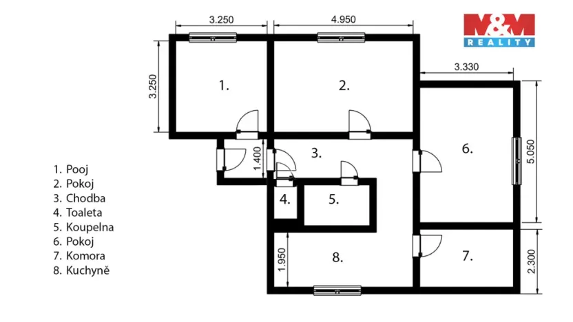 Prodej bytu 3+1, Černá v Pošumaví - Bližná, 88 m2