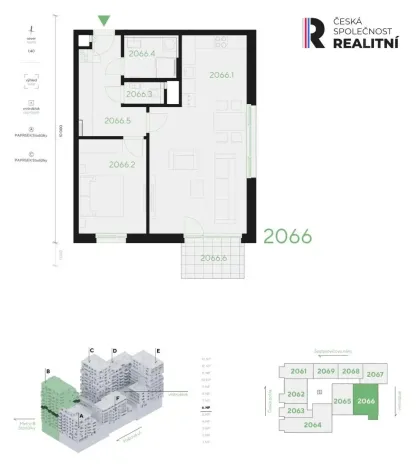 Pronájem bytu 2+kk, Praha - Stodůlky, Hábova, 66 m2