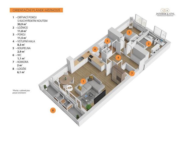 Prodej bytu 3+kk, Praha, Vašátkova, 71 m2