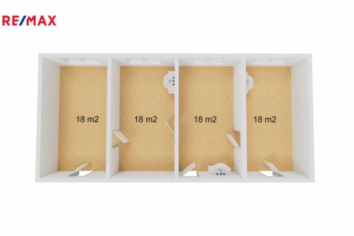 Pronájem kanceláře, Havířov, Lidická, 73 m2