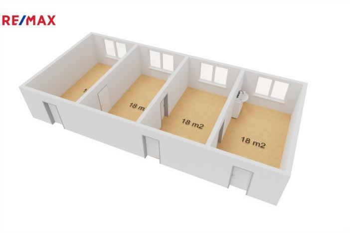 Pronájem kanceláře, Havířov, Lidická, 73 m2