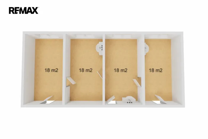 Pronájem kanceláře, Havířov, Lidická, 73 m2