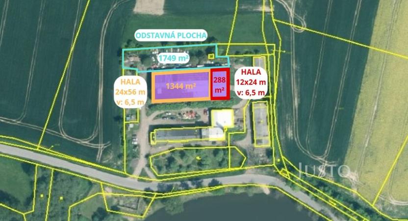Pronájem skladu, Dolní Novosedly - Chrastiny, 1632 m2