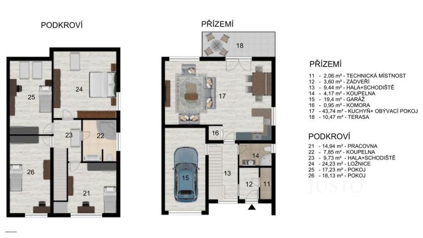 Prodej rodinného domu, Čížová - Zlivice, 174 m2