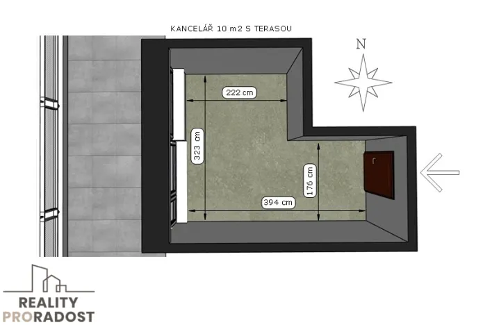 Pronájem kanceláře, Brno, Vídeňská, 10 m2