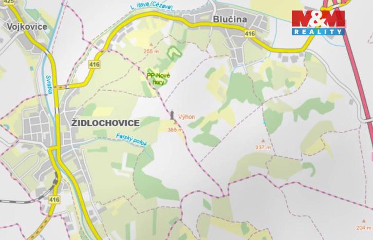 Prodej zahrady, Blučina, 200 m2