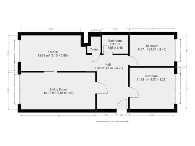 Pronájem bytu 3+1, Praha - Nusle, Pujmanové, 68 m2