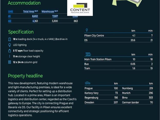 Pronájem skladu, Plzeň - Bolevec, Úněšovská, 3300 m2