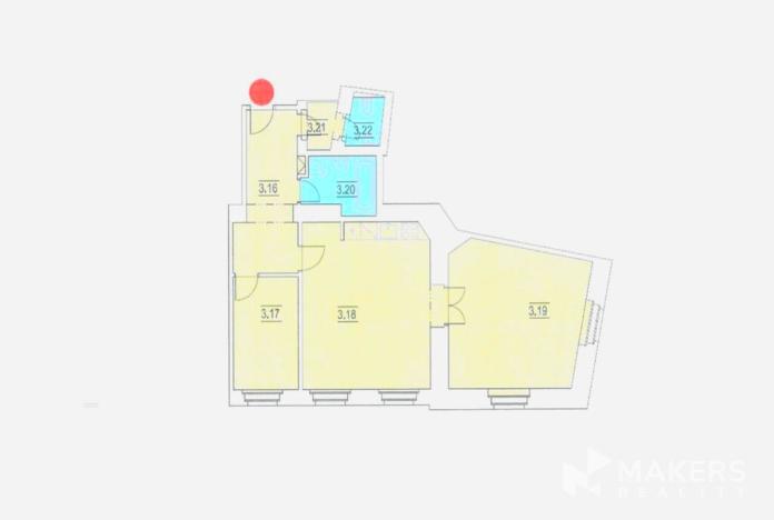Pronájem bytu 3+kk, Praha - Smíchov, Zborovská, 76 m2