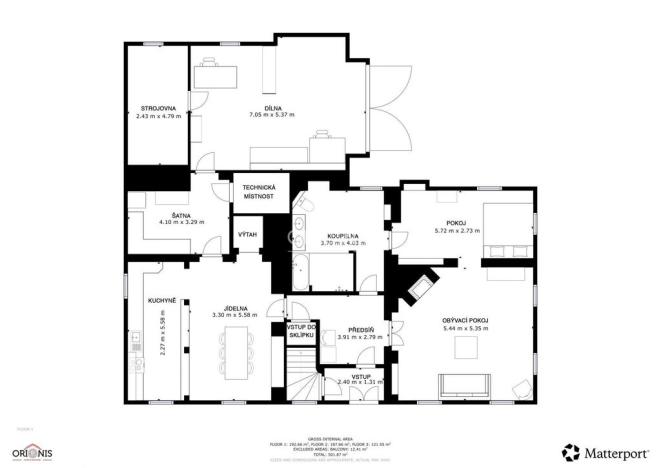 Prodej ubytování, Okounov - Oslovice, 600 m2