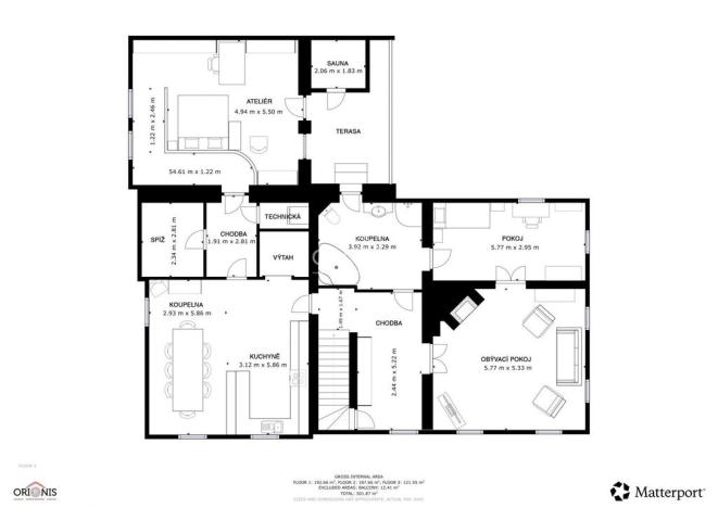 Prodej ubytování, Okounov - Oslovice, 600 m2