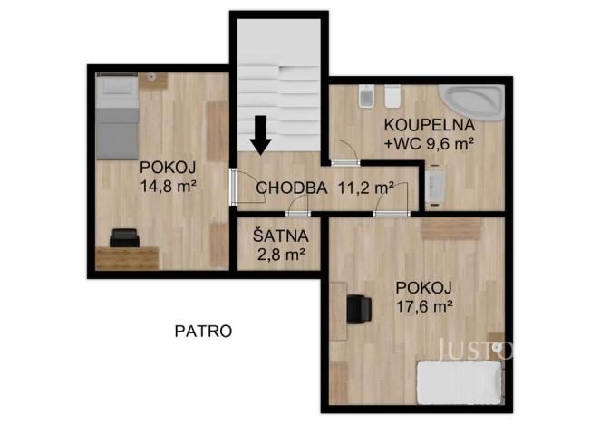 Prodej rodinného domu, Písek, Šumavská, 131 m2