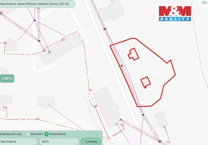 Prodej komerčního pozemku, Nechvalice, 368 m2