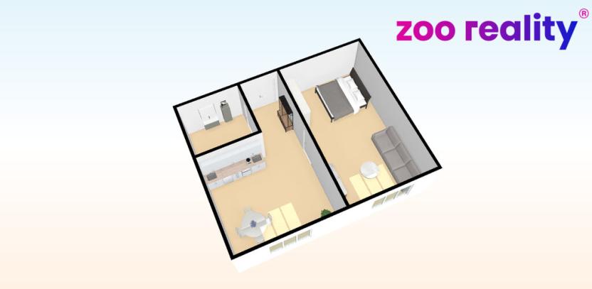 Pronájem bytu 1+1, Chomutov, Pod Břízami, 35 m2