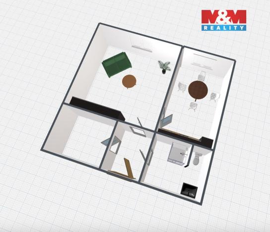 Prodej bytu 1+1, Hronov, Hostovského, 41 m2