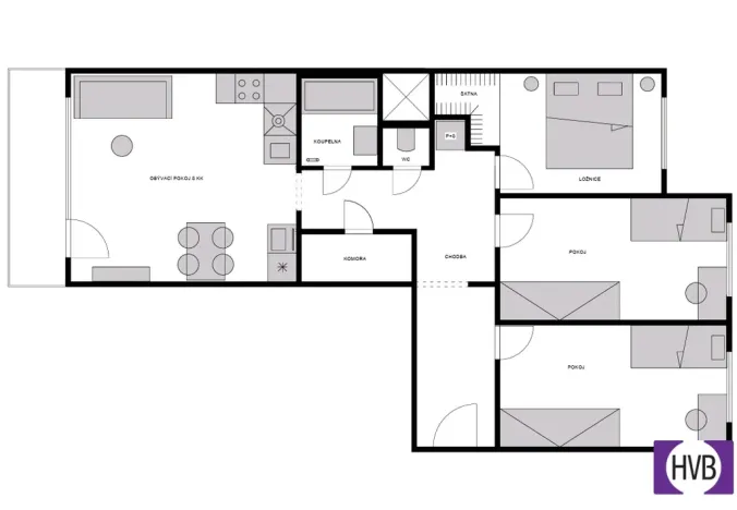Prodej bytu 4+kk, Praha - Modřany, Urbánkova, 80 m2