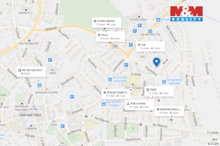 Prodej bytu 2+1, Ústí nad Orlicí, Nová, 59 m2