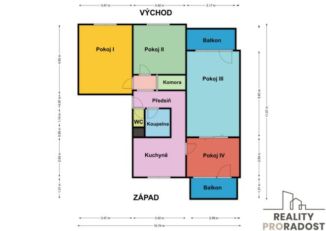 Prodej bytu 3+1, České Budějovice, Prachatická, 80 m2