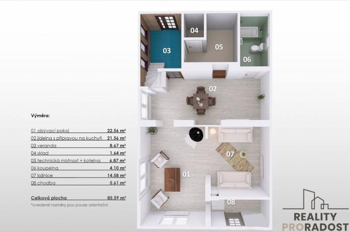 Prodej rodinného domu, Netřebice, 85 m2