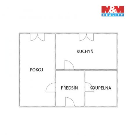 Prodej bytu 1+1, Ostrava - Výškovice, Srbská, 41 m2