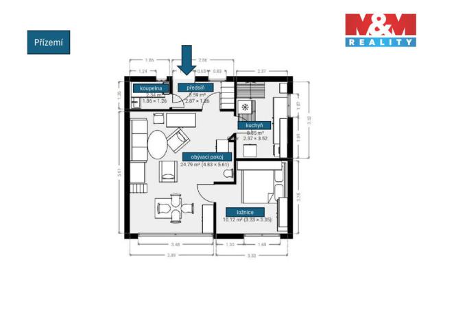 Prodej chalupy, Vojníkov, 122 m2