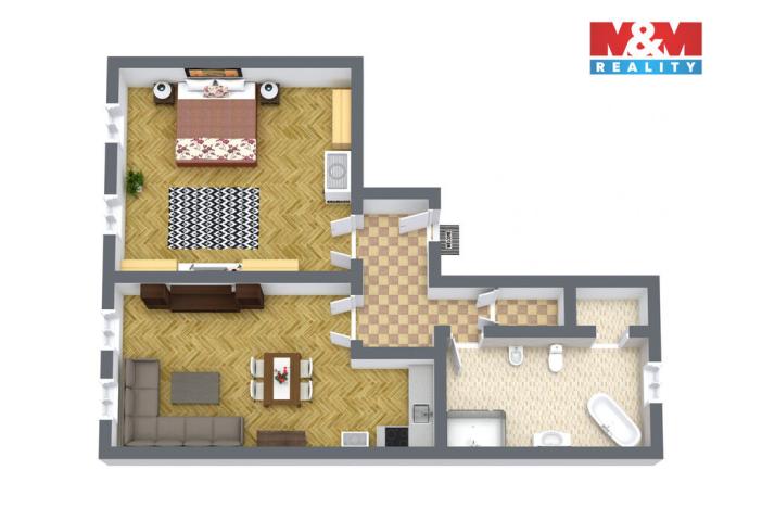 Prodej bytu 2+kk, Karlovy Vary, Svahová, 80 m2