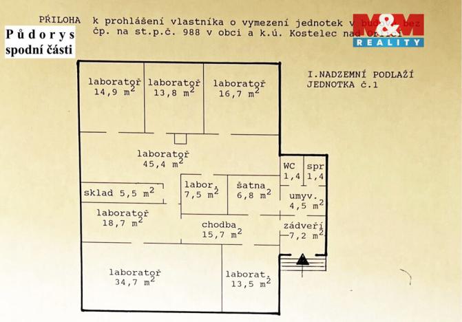 Prodej obchodního prostoru, Kostelec nad Orlicí, Mánesova, 207 m2