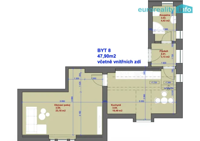 Prodej bytu 2+kk, Mariánské Lázně, Hlavní třída, 47 m2
